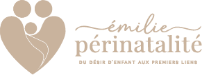 Logo Émilie Périnatalité, client du Studio Leelooam
