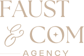 Logo Faust & Com Agency, client du Studio Leelooam